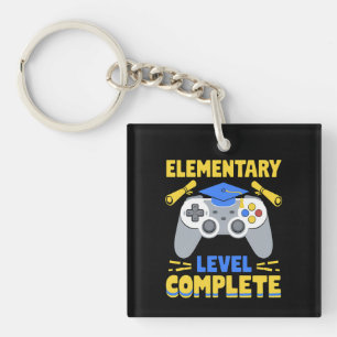 Porte-clés Diplôme de joueur de jeux vidéo niveau élémentaire
