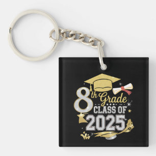 Porte-clés Diplômé de la promotion 2025 de 8e année