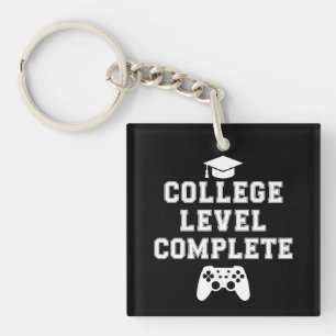 Porte-clés Diplômé de niveau universitaire Joueur de jeux vid