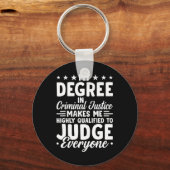 Porte-clés Diplôme En Justice Mon Diplôme En Justice Pénale (Recto)