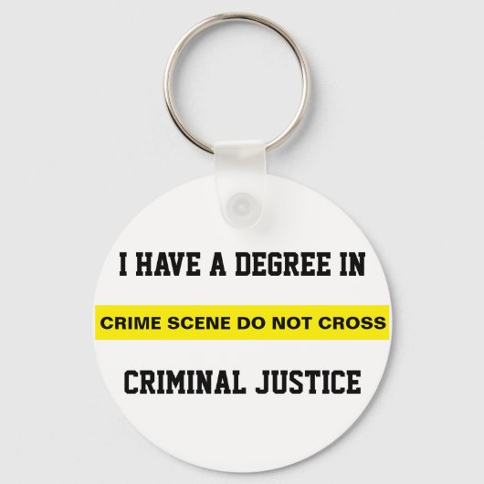 Porte-clés Diplôme en justice pénale (Recto)