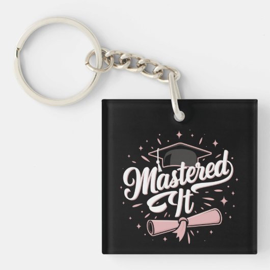 Porte-clés Diplômé en master diplômé de master MBA (Devant)