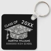 Porte-clés Diplômé / Graduation Classe universitaire chic (Dos)