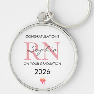 Porte-clés Diplôme infirmière personnalisé nom promotion 2026