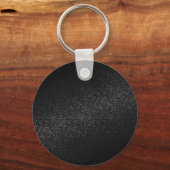 Porte-clés Diplômé noir chic de la classe supérieure (Verso)