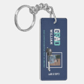 Porte-clés DIPLÔME PHOTO Cadeau Personnalisé (Devant gauche)