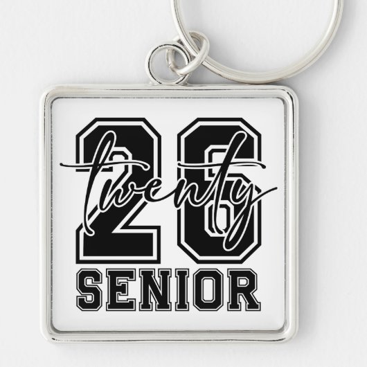 Porte-clés Diplômé senior 2026 (Devant)