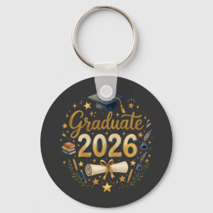 Porte-clés Diplômé sur mesure de la promotion 2026 Famille pe