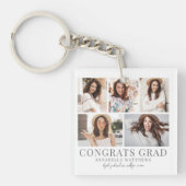 Porte-clés Diplômée Photo Collage Graduation (Devant)