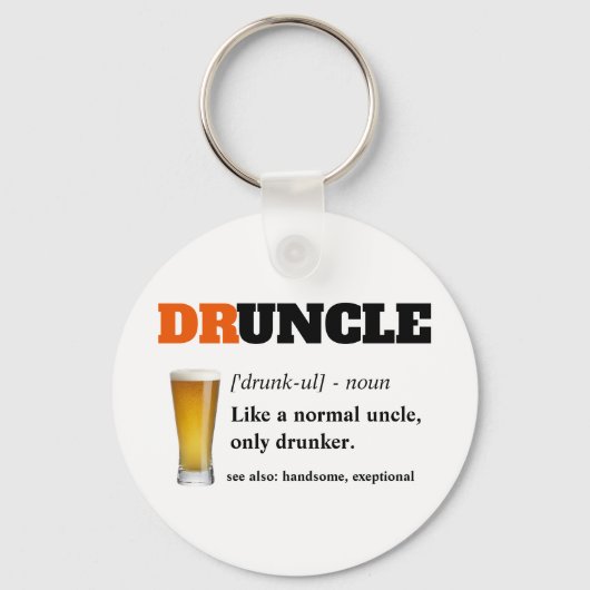 Porte-clés Dire Drôle - Druncle Funny Uncle (Recto)