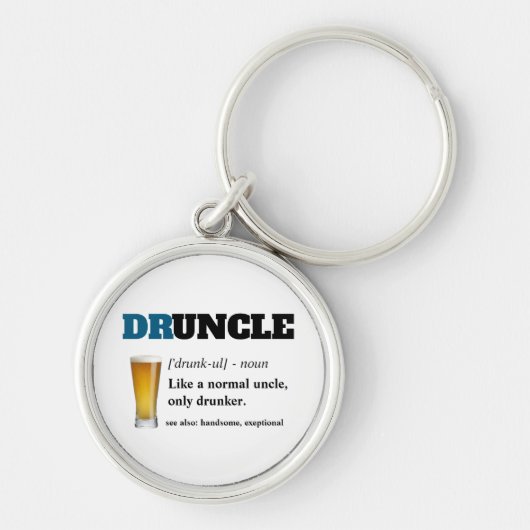 Porte-clés Dire drôle - Oncle fou de Drunny (Devant)