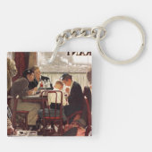 Porte-clés Dire grâce par Norman Rockwell (Dos)