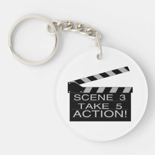 Porte-clés Directeurs Clapboard d'action
