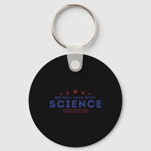 Porte-clés Diriger avec la science Joe Biden Kamala Harris 20 (Recto)