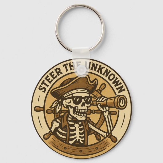 Porte-clés Dirigez le squelette de pirate inconnu (Recto)