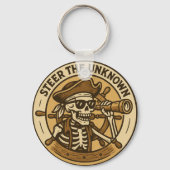Porte-clés Dirigez le squelette de pirate inconnu (Verso)