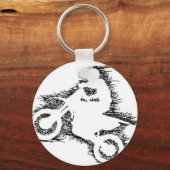 Porte-clés DIRT BIKE (scribble black) (Recto)