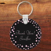 Porte-clés Dirty 30 Pink Coquette Nom de la Personnaliser (Verso)