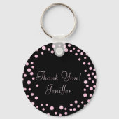 Porte-clés Dirty 30 Pink Coquette Nom de la Personnaliser (Verso)