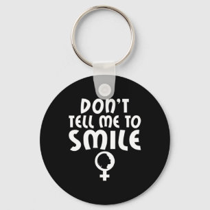 Porte-clés Dis-Moi De Sourire Féminisme Forte Femmes Féminist
