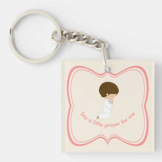 Porte-clés Dis une petite prière pour moi & Bénis-nous tous (Devant)
