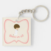 Porte-clés Dis une petite prière pour moi & Bénis-nous tous (Dos)