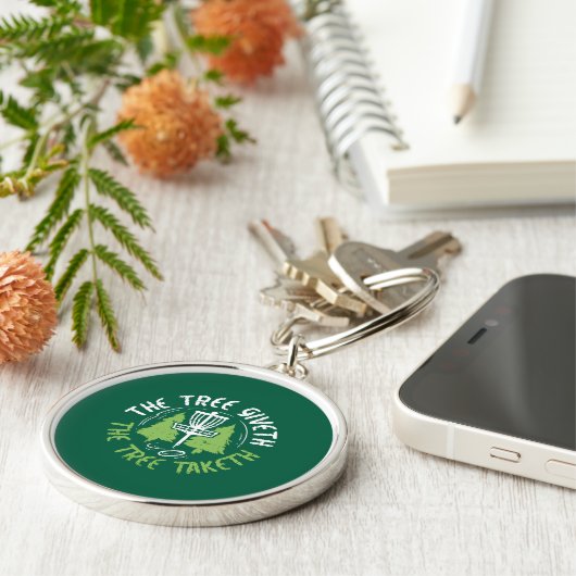 Porte-clés Disc Golf Disc Golf Player Gift (Côté)