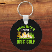 Porte-clés Disc Golf Randonnée Avec Un But (Recto)