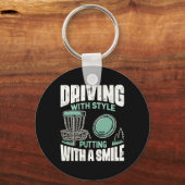 Porte-clés Disc Golfer Driving With Style Disc Golf  (Recto)