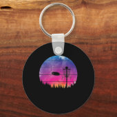 Porte-clés Discgolf dans les bois tous les jours (Recto)