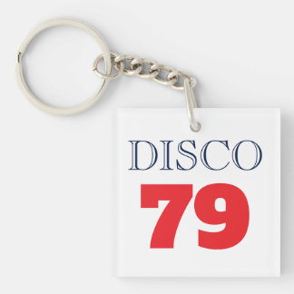 Porte-clés Disco 79 Musique Divertissement Pop Art Rétro
