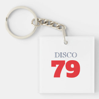 Porte-clés Disco 79 Musique Divertissement Pop Art Rétro