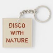 PORTE-CLÉS DISCO AVEC NATURE (Dos)