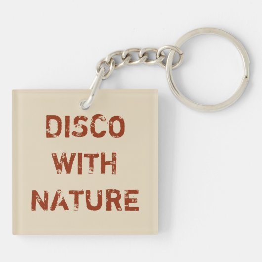 PORTE-CLÉS DISCO AVEC NATURE (Dos)