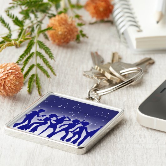 PORTE-CLÉS DISCO DANSEURS (Côté)