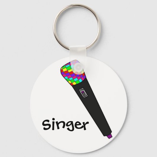 Porte-clés disco microphone (Recto)