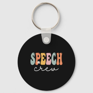 Porte-clés Discours Écran Rétro Super Vintage Joyeux Premier