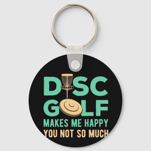 Porte-clés Disk Golf Me Rend Heureux (Recto)