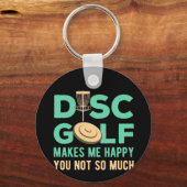 Porte-clés Disk Golf Me Rend Heureux (Recto)