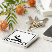 Porte-clés Disparaissent le kart emballant la figure (Côté)