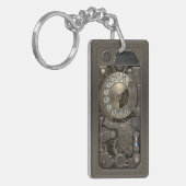 Porte-clés Dispositif de Steampunk - téléphone de cadran (Devant gauche)