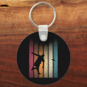 Porte-clés Disque de golf rétro Frisbee _3 (Recto)