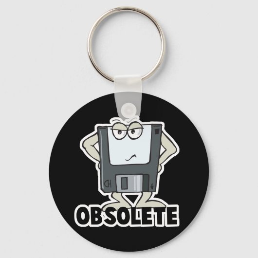 Porte-clés disque dur obsolète drôle (Recto)