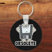Porte-clés disque dur obsolète drôle (Recto)
