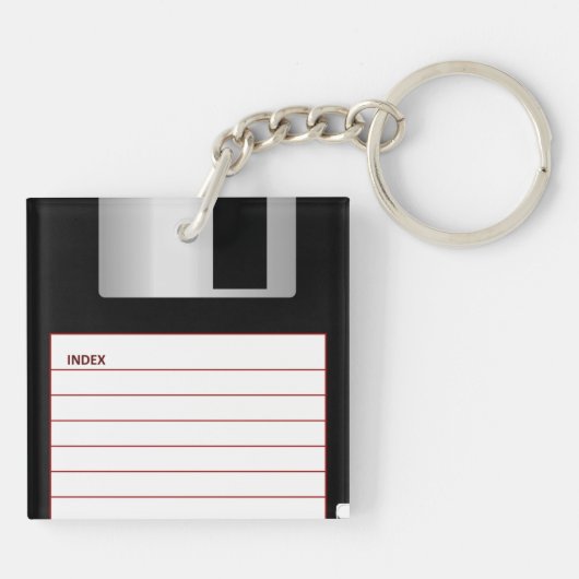 Porte-clés Disque dur rétro cool (Dos)