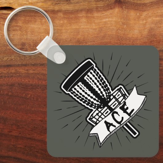 Porte-clés Disque Golf Cadeau Ace (Recto)