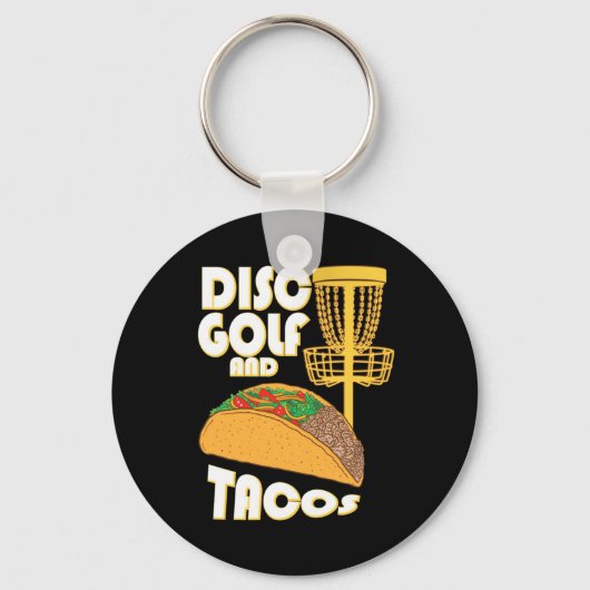 Porte-clés Disque Golf Et Tacos (Recto)
