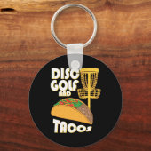 Porte-clés Disque Golf Et Tacos (Recto)