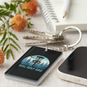 Porte-clés Disque Golf Papa Fête des pères Frisbee Golfer (Devant droit)