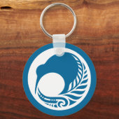 Porte-clés Disque Kiwi Fern (Recto)